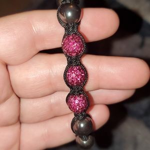 Pave stone crystal bracelet